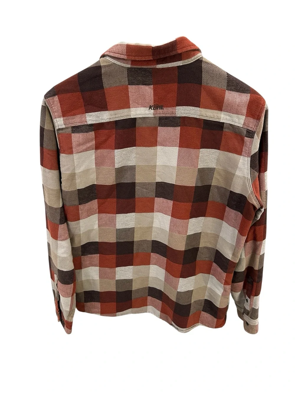 KÜHL Men's Plaid Flannel Button-Down Shirt – Size Medium